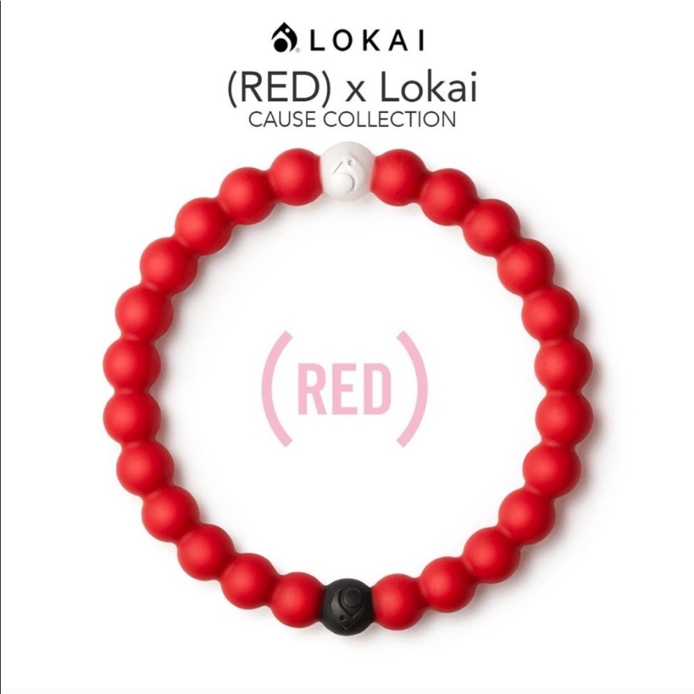 Red Lokai Bracelet for Supporting HIV Size: Small